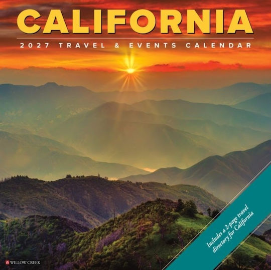 Willow Creek Press California Daily Wall Mounted Diary 2027