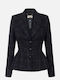 Elisabetta Franchi Women's Black Tweed Blazer