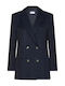 Marella Damen Blazer Blau Jacquard