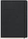 The Writing Fields Softline Ημερήσια Ατζέντα A4 2027 Μαύρη Δερμάτινη 21x29εκ.