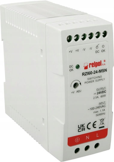 Relpol Sursă De Alimentare Pentru Tablou Cu Ieșire 12V Și Putere 54W 4.5A