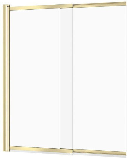 Cersanit Σταθερό Πλαϊνό Μπανιέρας 115x140cm Mat Oro