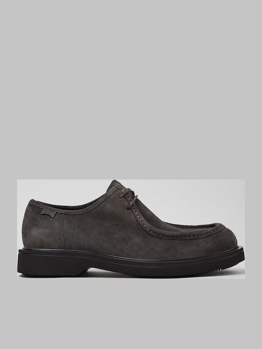 Camper Norman Suede Ανδρικά Loafers σε Μαύρο Χρώμα