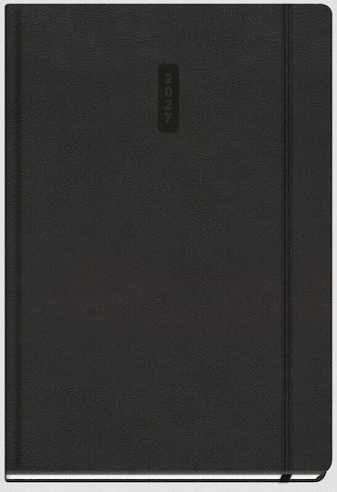 The Writing Fields Eternity Ημερήσια Ατζέντα B5 2027 Μαύρη 17x25εκ.