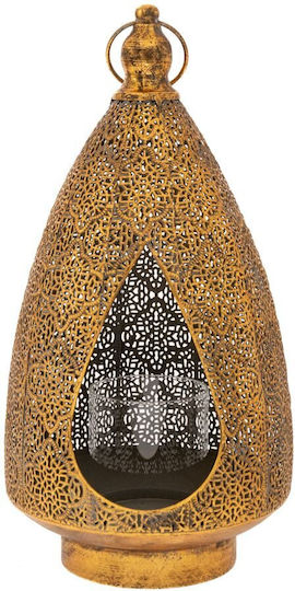 Iliadis Metallic Gold Lantern 20x20x42.5cm