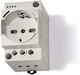 Finder Single Power Socket with Grey Lid