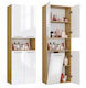 Topeshop Coloană de baie de podea M30xL30xÎ180cm Stejar
