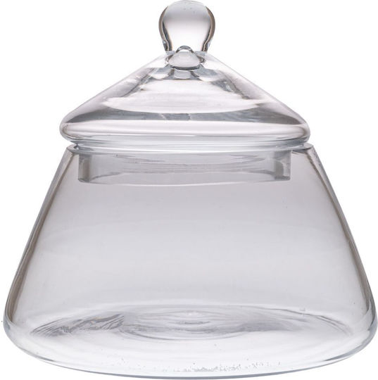 Iliadis Allgemeine Verwendung Lebensmittelglas mit Deckel Transparent 17x17x17cm
