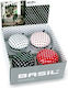 Basil Big Bell Polkadot Κουδούνι Ποδηλάτου 80mm Mix Χρωμάτων Κουτί 4 Τεμ Bas-50403