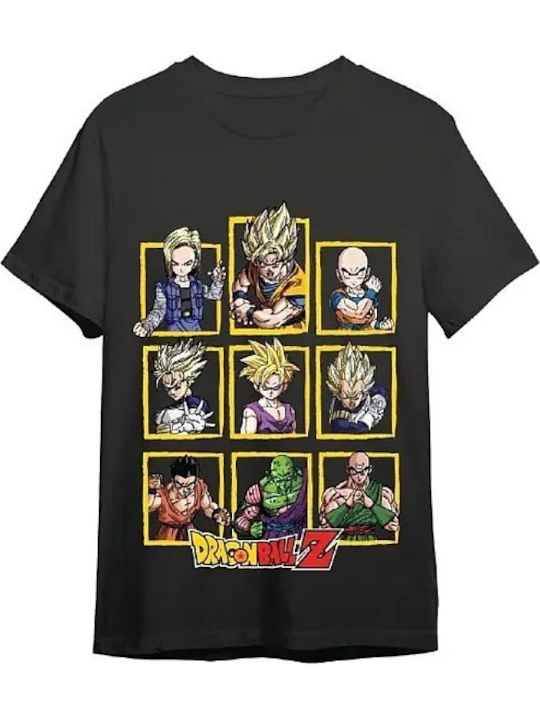 Dragon Ball Z Characters Black T-shirt L