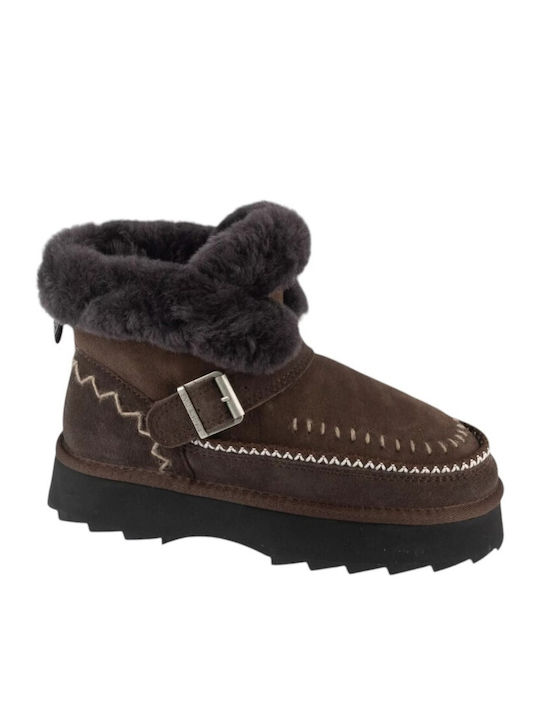 Emu Australia Leder Damen Stiefeletten Braun