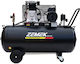 Zemek Einphasiger Luftkompressor 94dB mit Leistung 3,5hp und Luftkammer 200lt