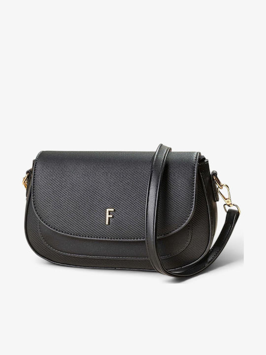 Women's Flap Bag Black Lines