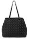 Schwarze Damen-Schultertasche