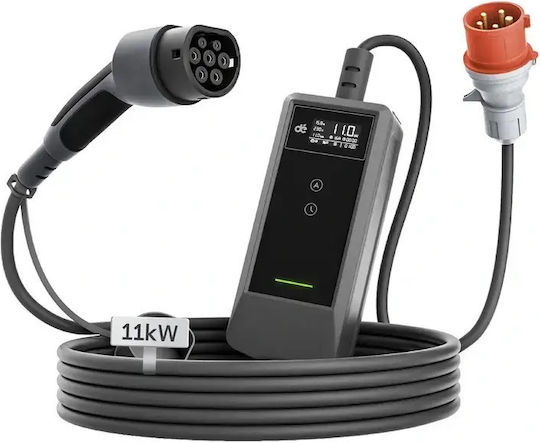 Depow Încărcător Portabil Trifazat 11 kW cu Cablu Încorporat de 20 m Tip 2 (094047)