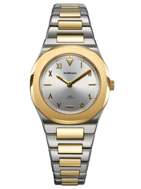Ultra Thin 28mm Battery-Powered Women's Watch with Stainless Steel Bracelet