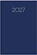 Innostat Simple Weekly Agenda 2027 Navy Blue Leather 17x24 cm