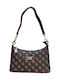 Braune Damen-Schultertasche