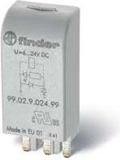 Finder Светодиоден Сигнален Модул Зелен 6-24V AC DC 99.02.0.024.59