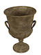 Atmosphera Metallic Bronze Plant Pot with Stand 28x39cm
