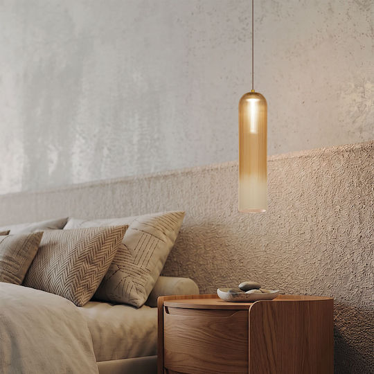 Zambelis Lights Висящо Осветително Тяло Златисто LED с Топла Бяла Светлина