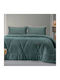 Saint Clair Bettdecken-Set Übergröße 220x220 cm Emerald