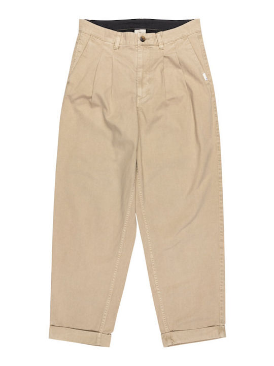 Element Big Pleated Мъжки панталон чино Бежов