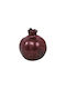 Atmosphera Purple Ceramic Pomegranate Lucky Charm 10x11cm