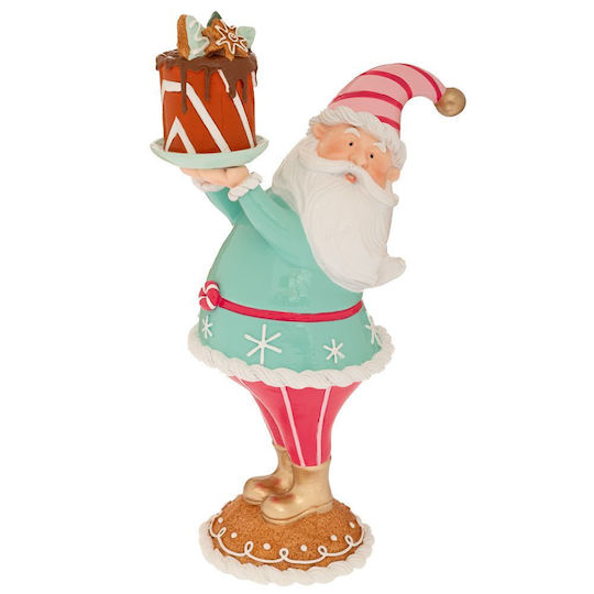 Dekorativer Weihnachtsmann Rosa 34x20x13 cm