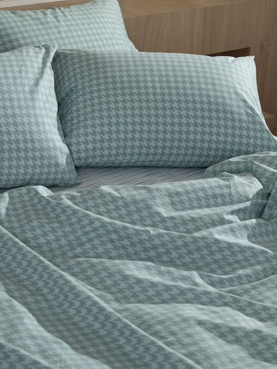 Sunshine Feelings Aqua Pillowcase Set 50x70cm