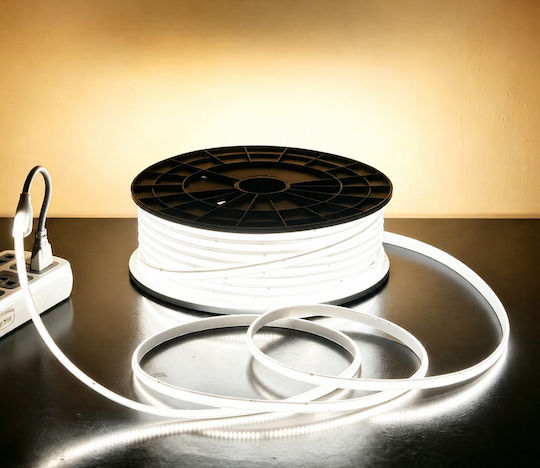 Evivak Waterproof LED Strip 220V Cool White Light 50m COB Type