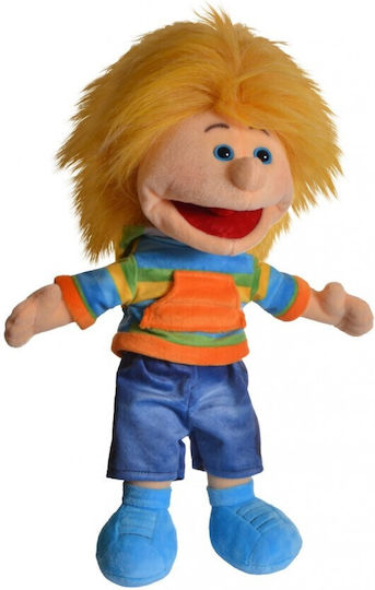 Κούκλα Κουκλοθεάτρου Αγοράκι Ξανθό 35εκ Living Puppets W897