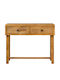Metal Console Table Brown L110xW35xH75cm