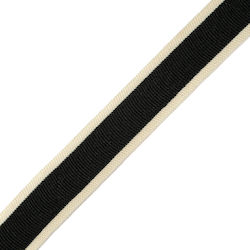 Geflochtenes Band Schwarz 4 mm Natürliche Absch...