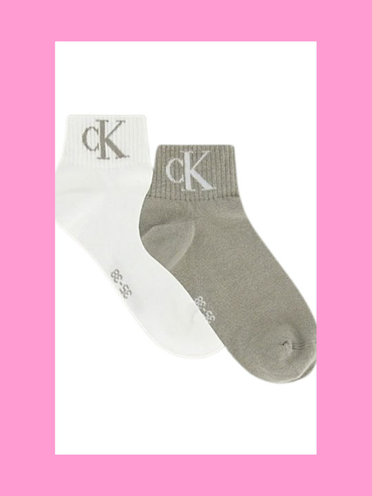 Calvin Klein Γυναικείες Κάλτσες Λαδι 2Pack