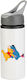 Trinkflasche Winnie Pooh 600 ml Weiß mit grauem Deckel