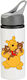 Trinkflasche Winnie Pooh 600 ml Weiß mit grauem Deckel