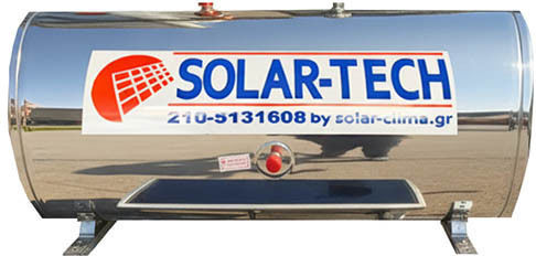 Solar-Tech Boiler Ηλιακού 120lt Inox Διπλής Ενέργειας