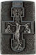 Metal Lighter with Embossed Byzantine Depiction of the Crucifixion of the Lord