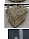 Decorative Metal Brown Trunk 28x21x28cm