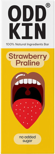 Μπάρα Χουρμά Γεύση Stawberry Praline Oddkin 50g