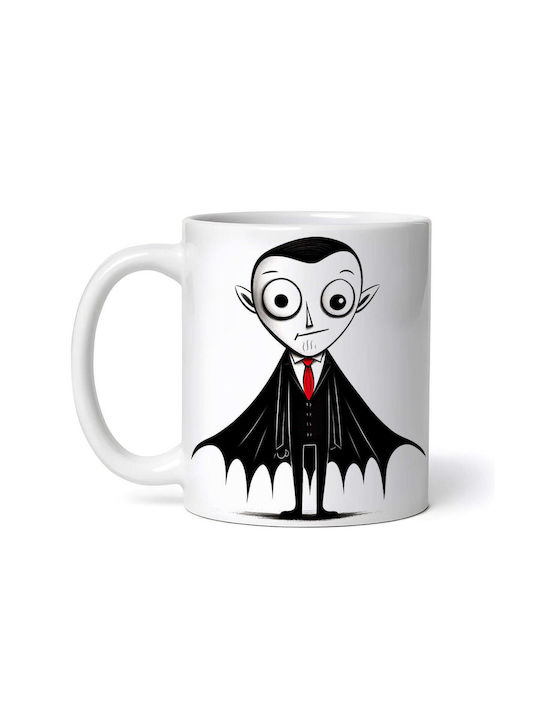 Dracula Керамична Бяла Чаша 330ml (Персонализир...