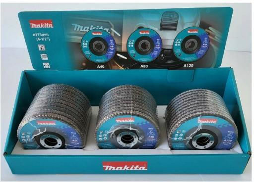 Makita D-82046 Fächerschleifscheiben-Set 30 Stück 115 mm