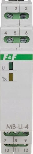F&F Single-phase Electrical Panel Pulse Counter Modbus MAX-MB-LI-4LO