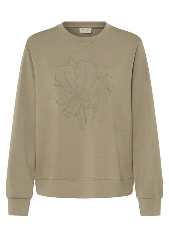 Fransa Fraurora Women's Grey Beige Polo Blouse