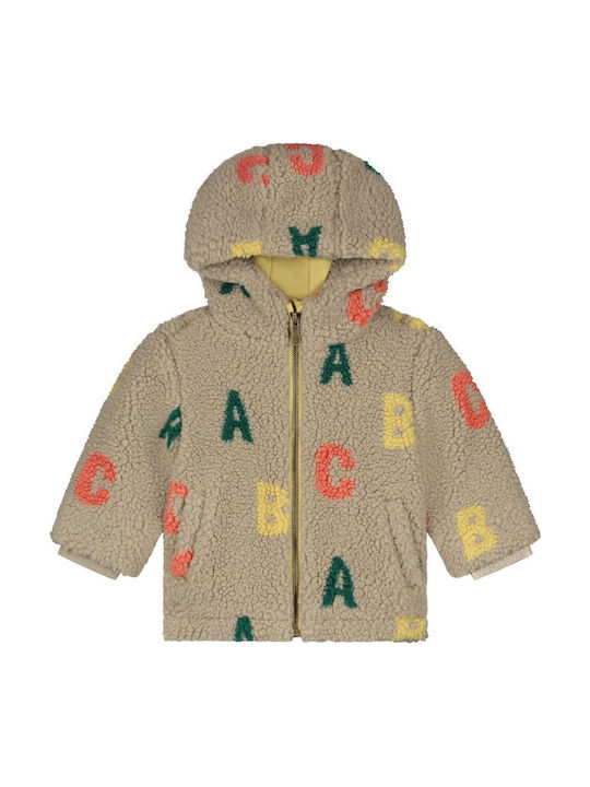 Kurze braune Casual-Kinderjacke