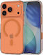 Husă iPhone 18 Pro 17 Pro Spacecase Clear Magsafe Rigidă Transparentă Magsafe Orange 5905719144166