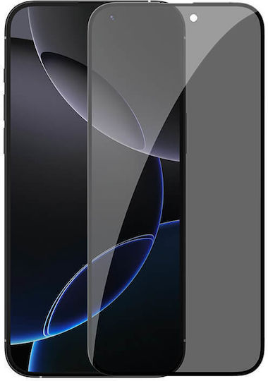 Tempered Glass Otu Privacy Full Cover Full Glue Apple Iphone 17/17 Pro Negru Privacy