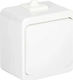 Montis Waterproof Recessed Wall Switch with Frame White