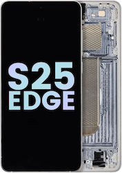 OLED-Baugruppe mit Rahmen für Samsung Galaxy S25 Edge Service Pack Titan Silber Titan Eisblau OLED-Baugruppe mit Rahmen für Samsung Galaxy S25 Edge Service Pack Titan Silber Titan Eisblau